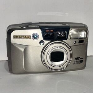 Pentax Metallic Silver IQZoom 130m Camera